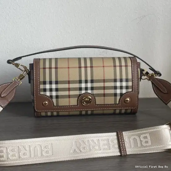 Official FirstBag Ru Top Note Handle Bag-24*8*14cm BURBERRY 0608